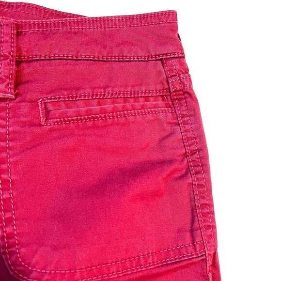 Gap Stretch raw hem ankle cranberry red jean pants size 4 - Picture 4 of 11